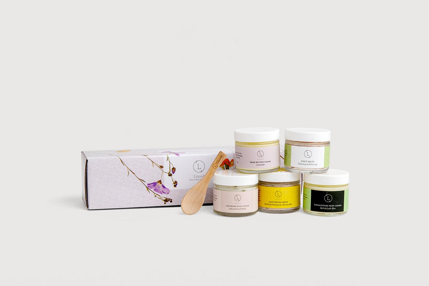 A Full body Luxury Home Spa Routine Gift Set, Perfect Mother’s Day gift – Buy 4 jars Get 5 th FREE!